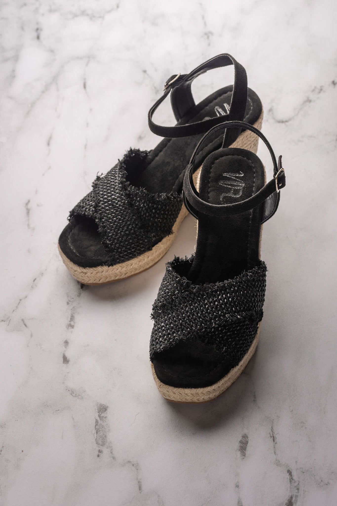 Elinor Wedge in Black - Charming Charlie