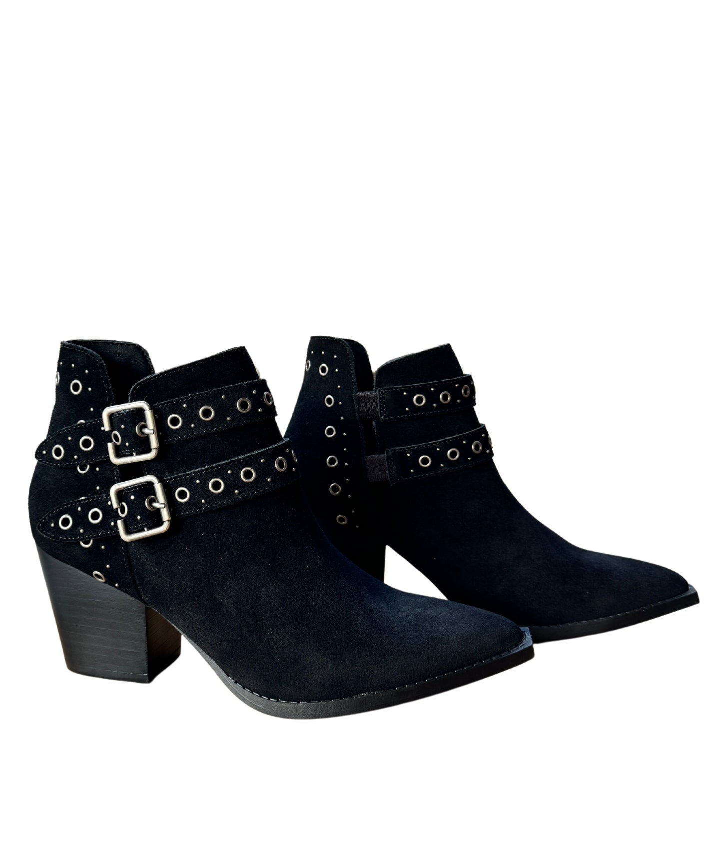 Elsa Leather Ankle Boot in Black - Charming Charlie