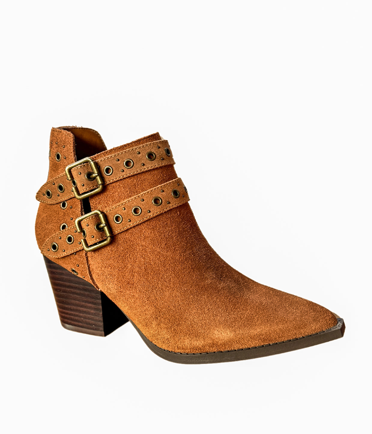 Elsa Leather Ankle Boot in Tan - Charming Charlie