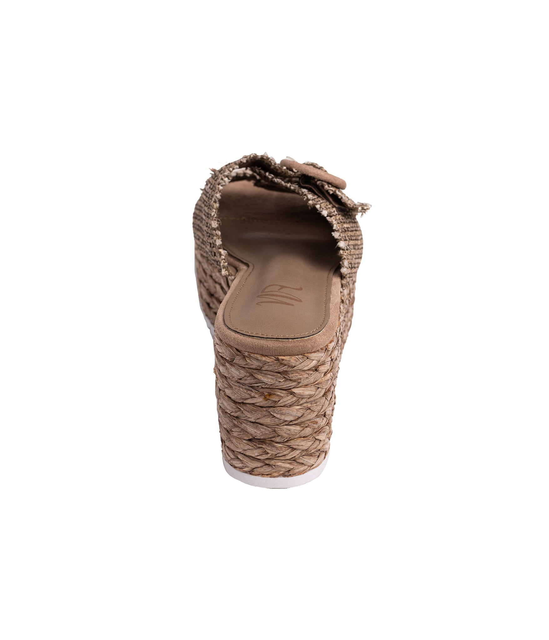 Eriwen Buckle Wedge in Taupe - Charming Charlie