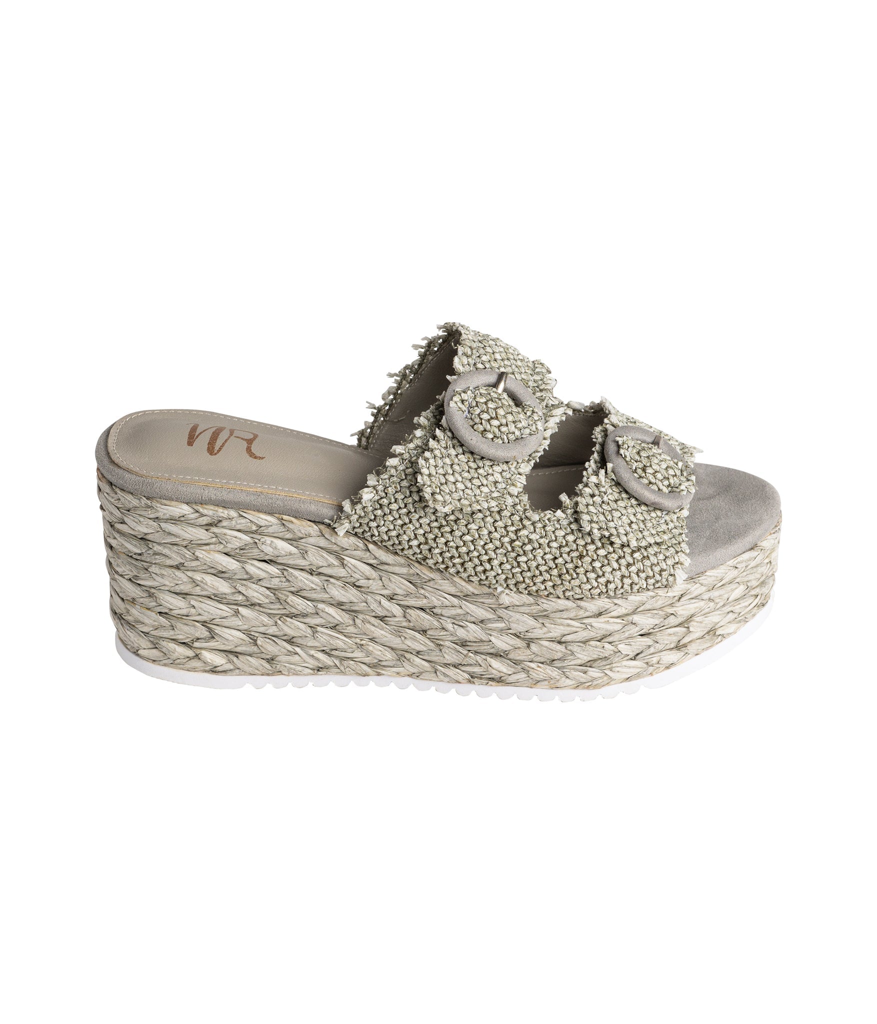 Eriwen Buckle Wedge in Teal - Charming Charlie
