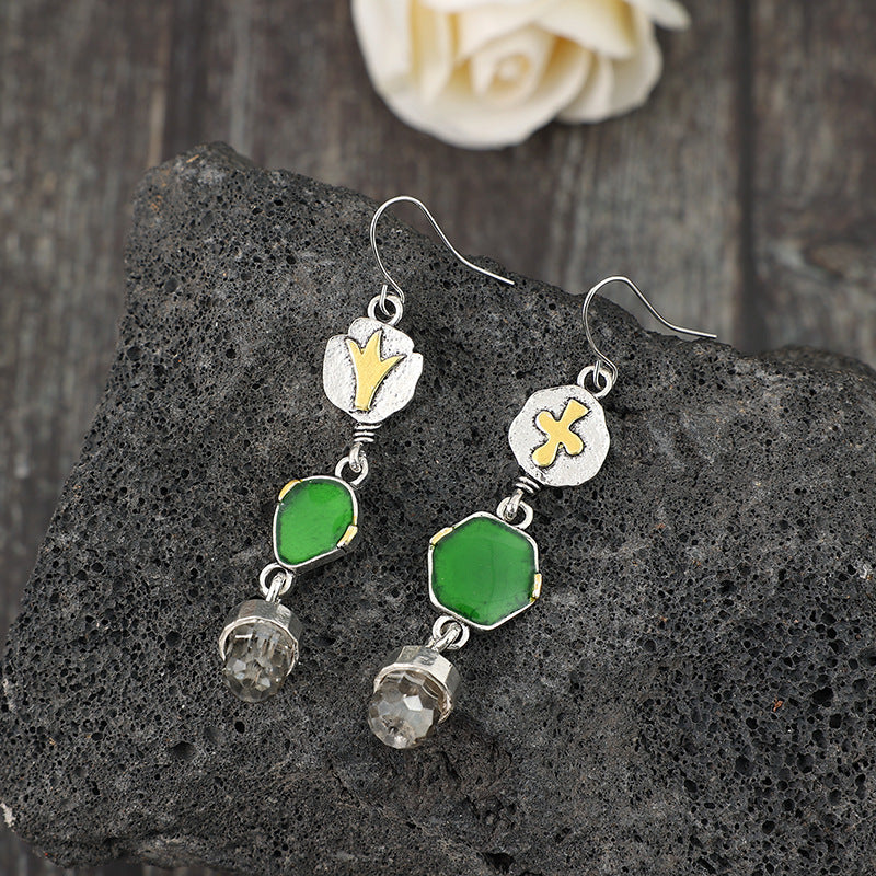 Alloy Asymmetric Earrings - Charming Charlie