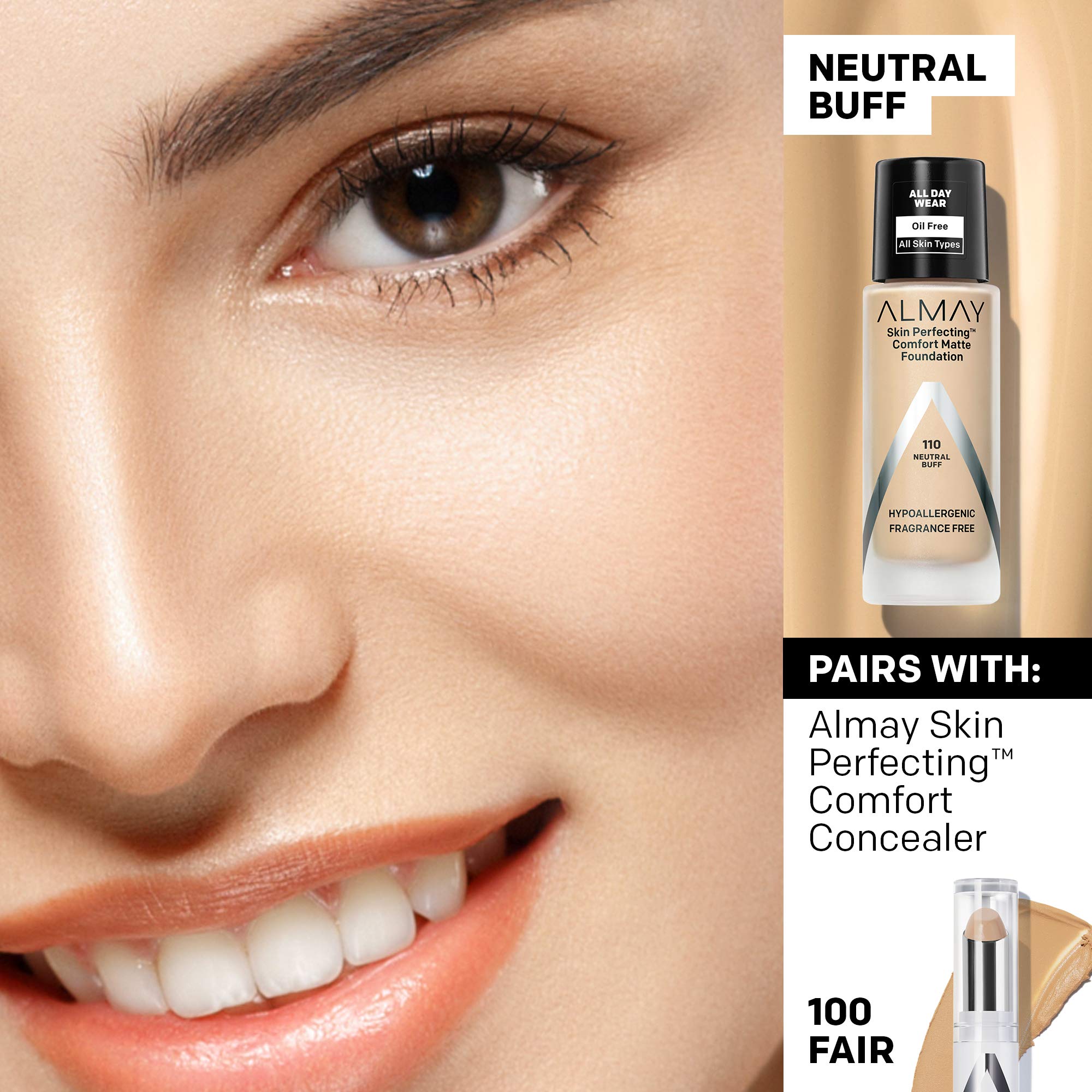 ALMAY Almay skin perfecting comfort matte foundation 1 Fluid Ounce - Charming Charlie