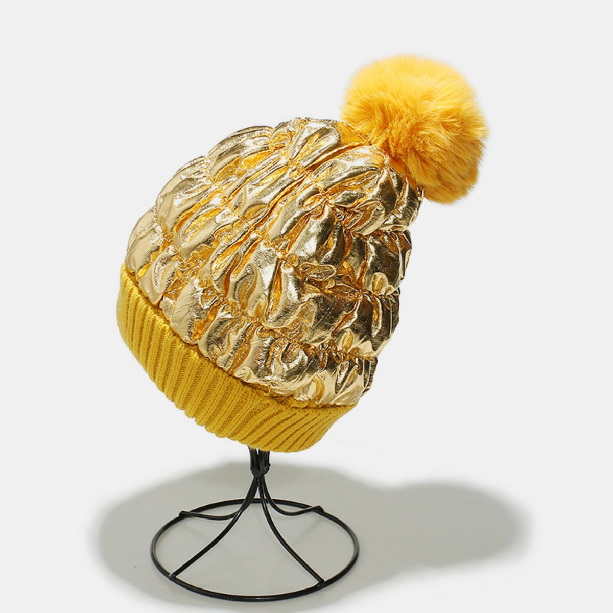 Thermal Knit Hat with Pompom - Charming Charlie