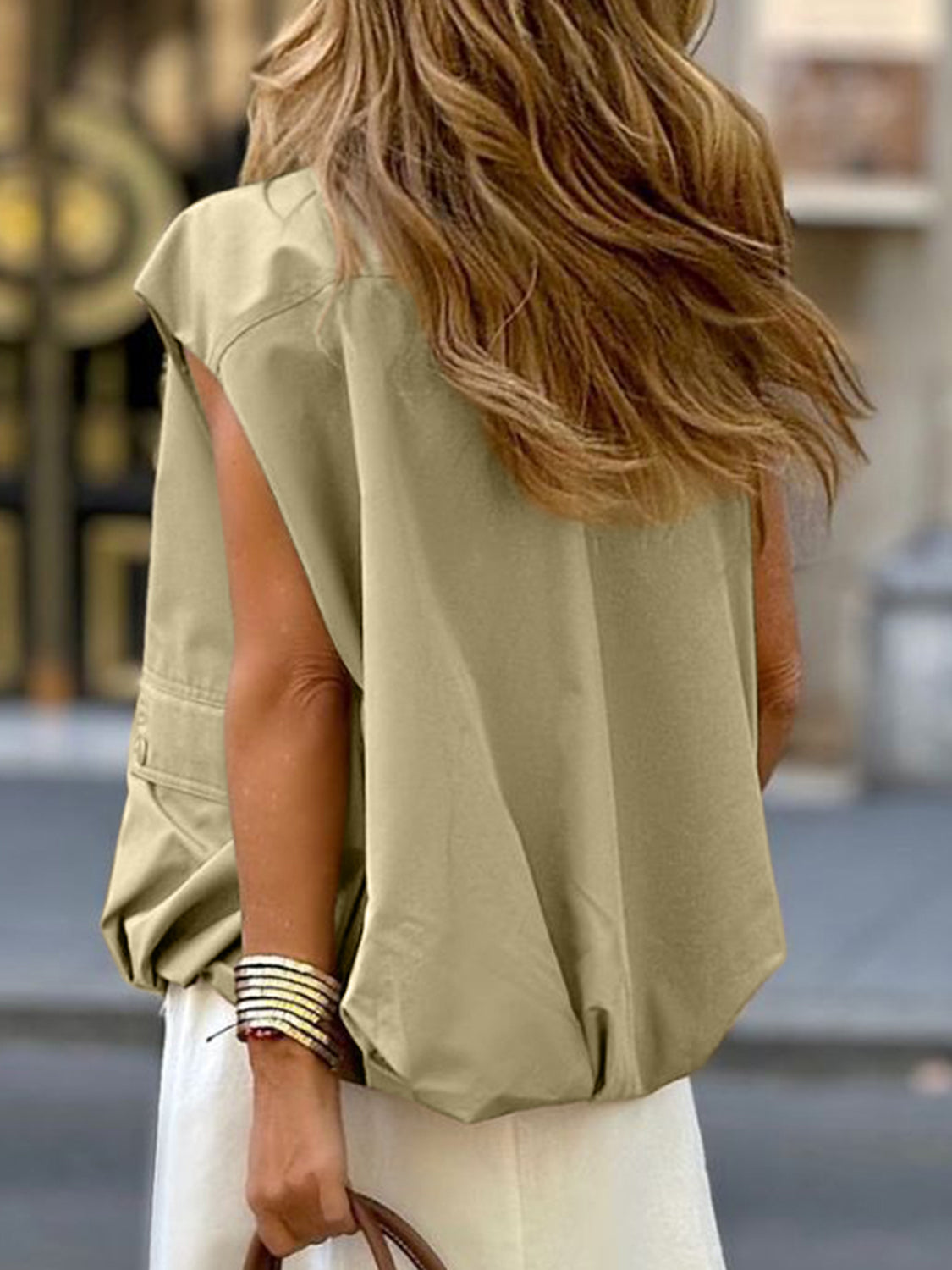 Ruched Hem Zip Up Vest - Charming Charlie