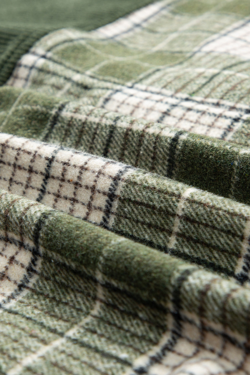 Snap Down Collared Neck Plaid Shacket - Charming Charlie
