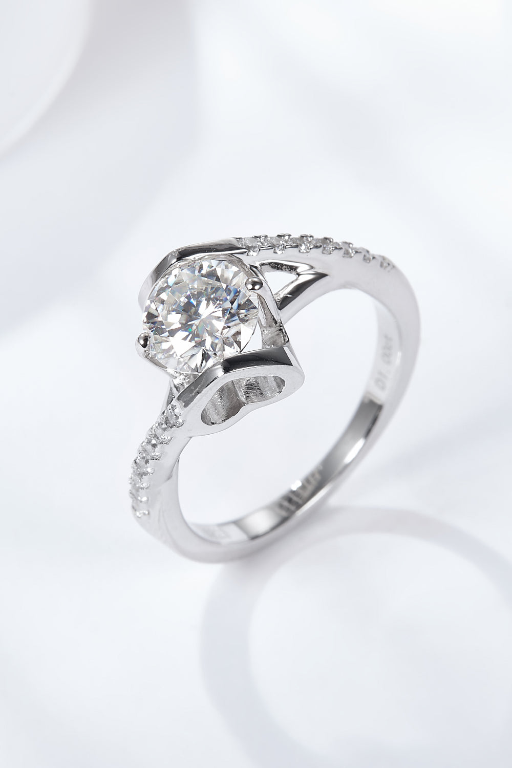 Limitless Love Platinum-Plated Moissanite Ring - Charming Charlie
