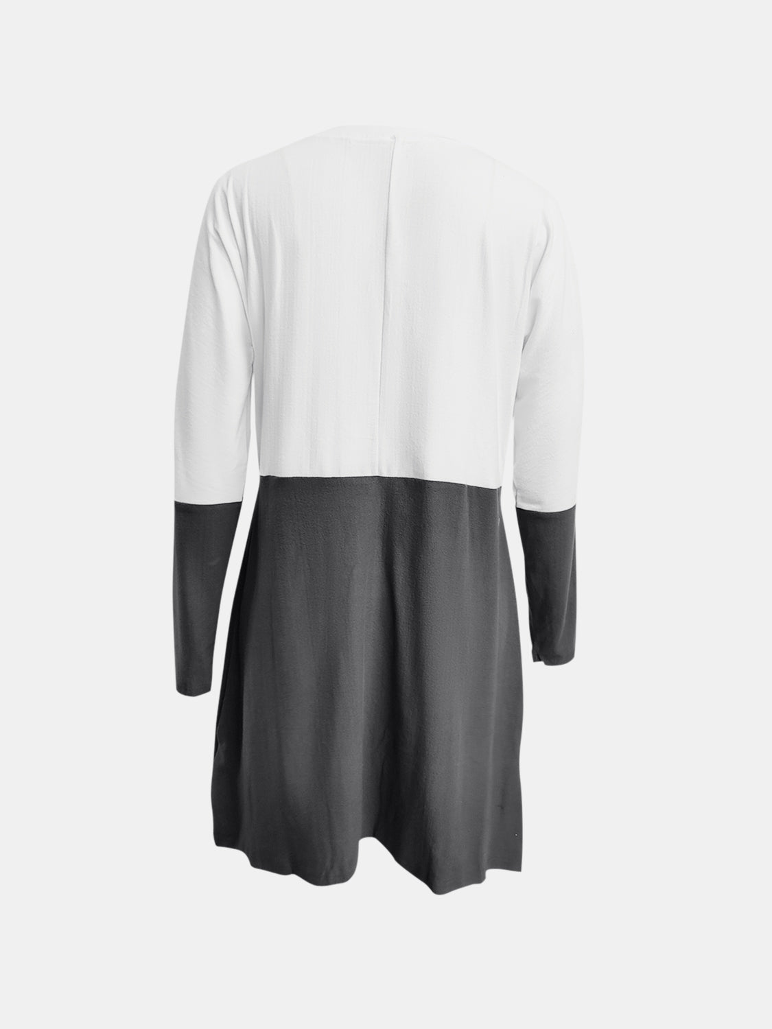Full Size Graphic Two-Tone Round Neck Long Sleeve T-Shirt - Charming Charlie