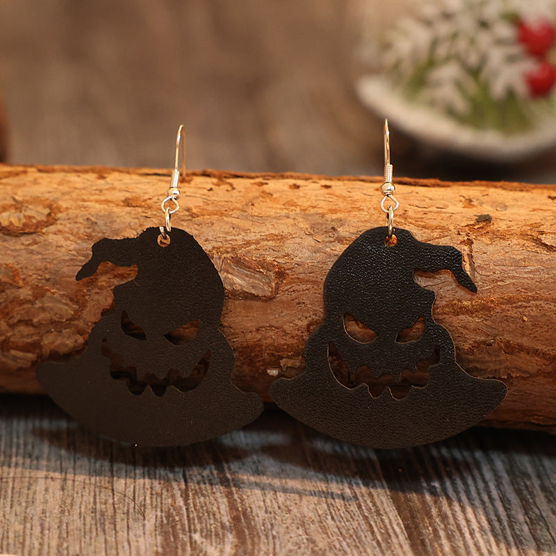 PU Leather Hat Shape Earrings - Charming Charlie