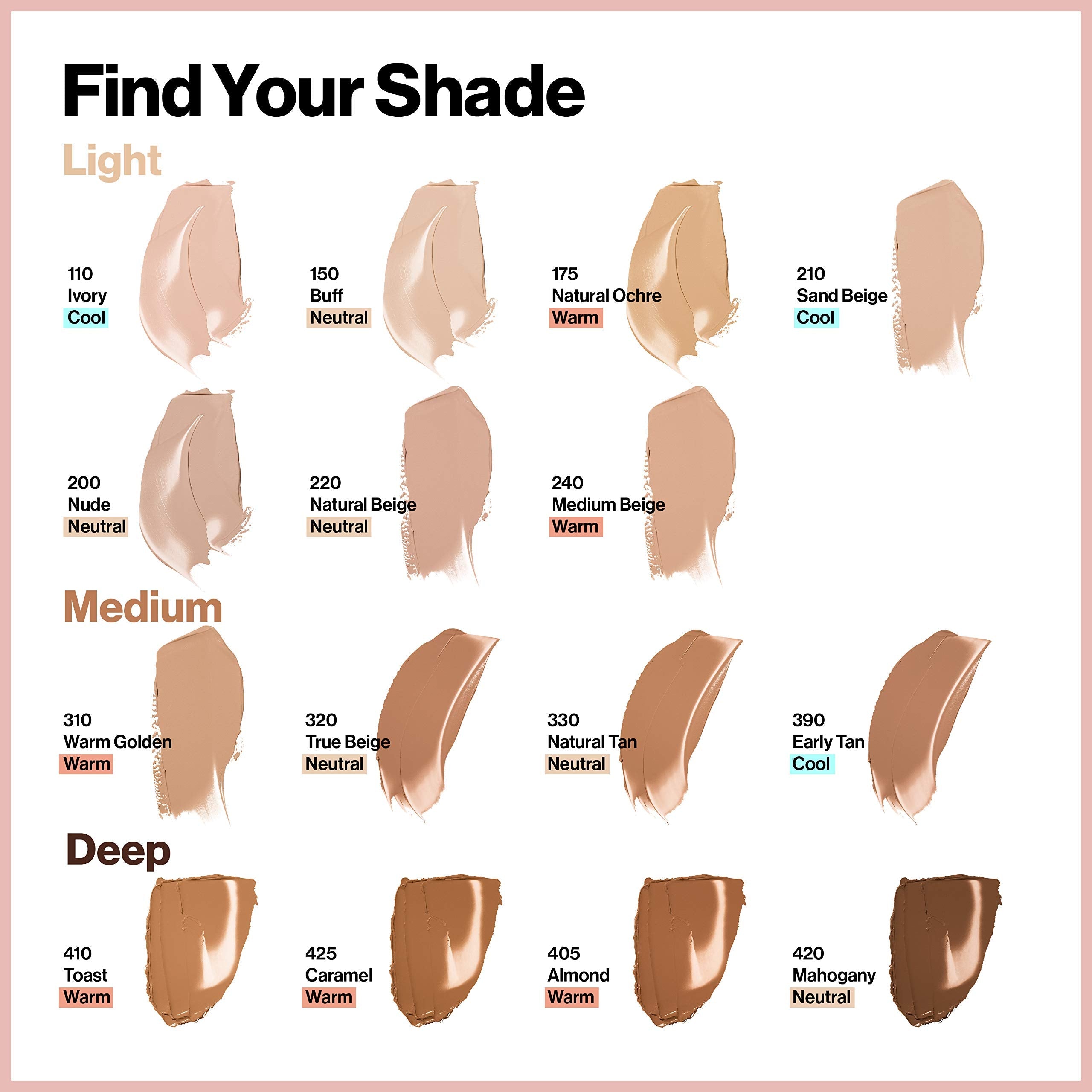 Revlon ColorStay Full Cover Longwear Matte Foundation, Heat & Sweat Resistant Lightweight Face Makeup - Charming Charlie