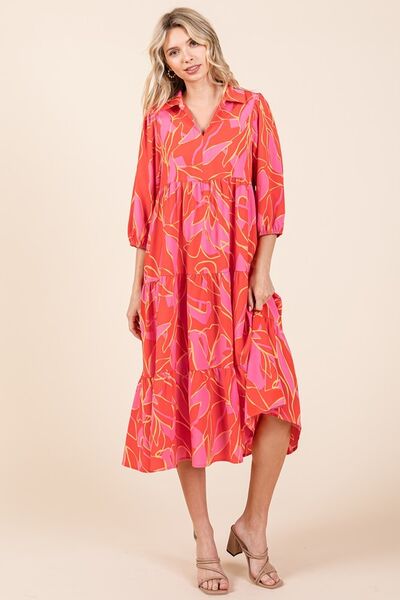 Mittoshop Twill Short Sleeve Collared Mini Dress