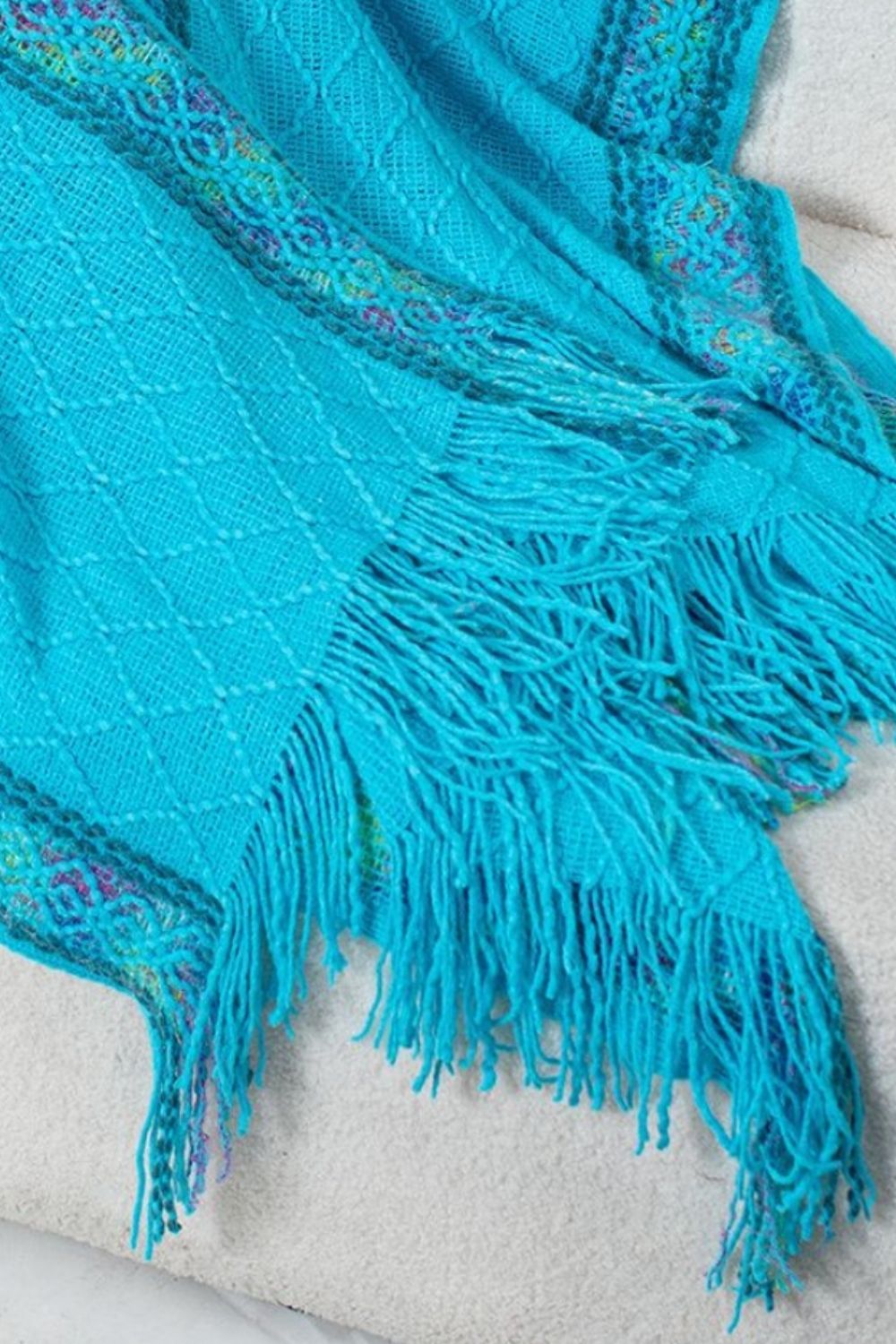 Fringe Half Sleeve Hooded Poncho - Charming Charlie