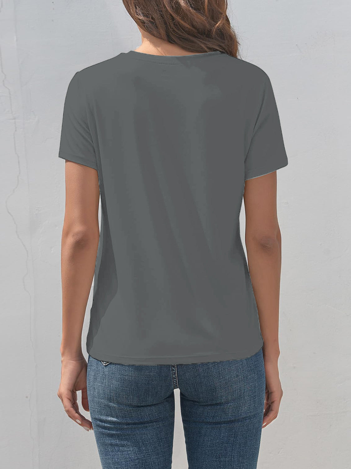 Dragonfly Graphic Round Neck Short Sleeve T-Shirt - Charming Charlie
