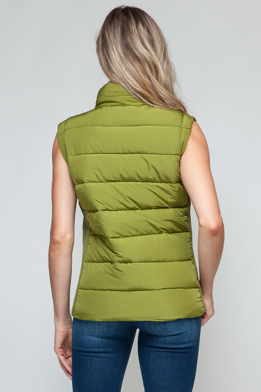 Snobbish Zip Up Turtleneck Vest with Pockets - Charming Charlie