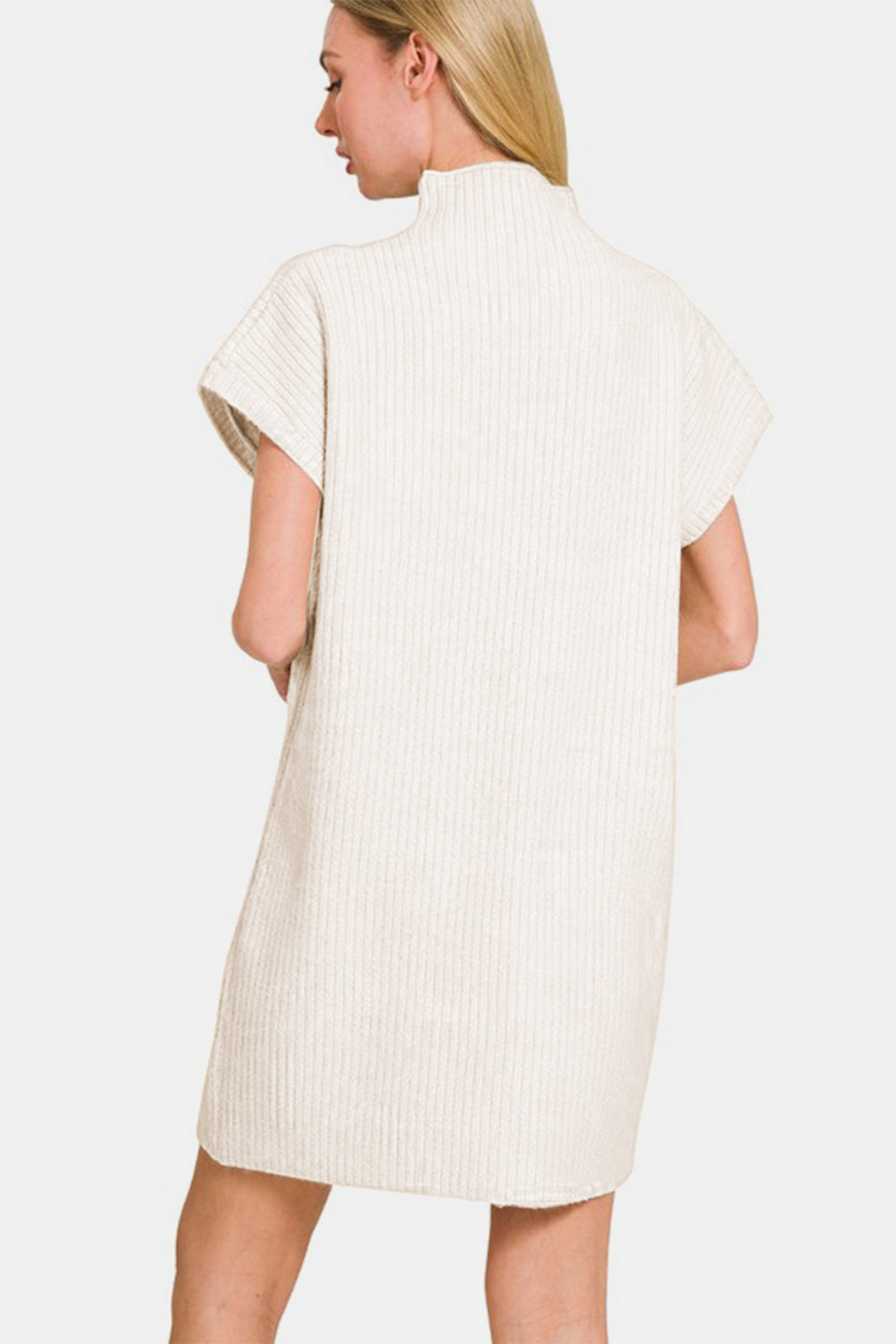 Zenana Short Sleeve Sweater Mini Dress - Charming Charlie