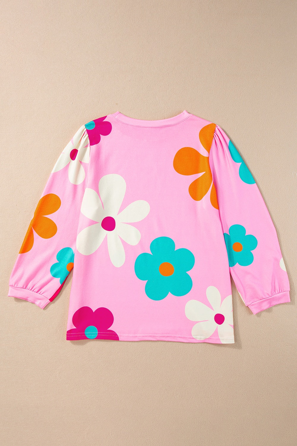 Printed Round Neck Top - Charming Charlie