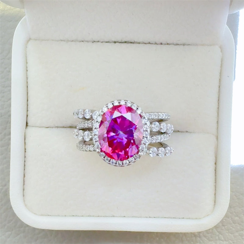 3 Carat Moissanite 925 Sterling Silver Ring - Charming Charlie