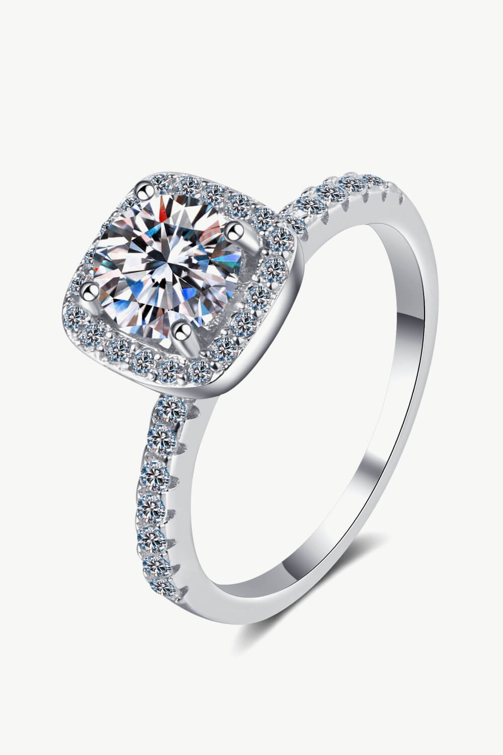Square Moissanite Ring - Charming Charlie