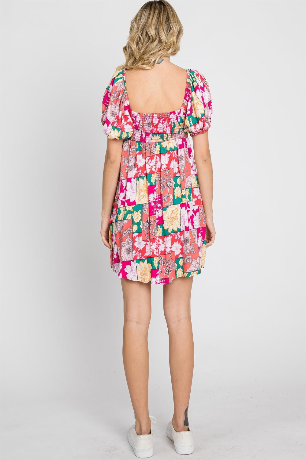 GeeGee Floral Ruff Sleeve Mini Dress - Charming Charlie