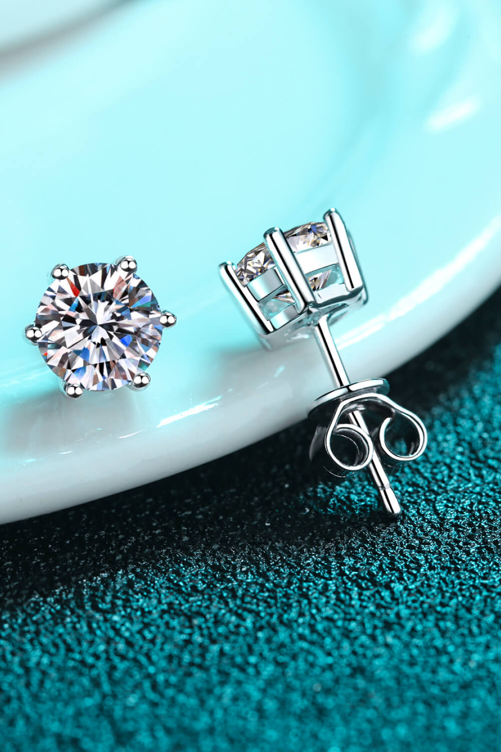 Adored Moissanite Stud Earrings - Charming Charlie