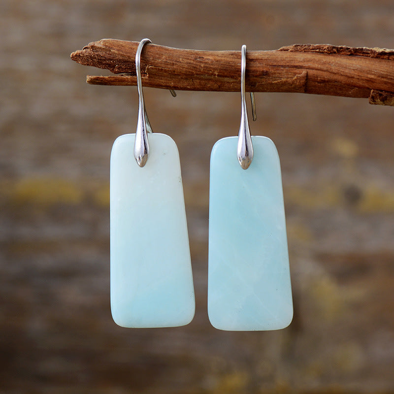Natural Stone Geometric Shape Earrings - Charming Charlie
