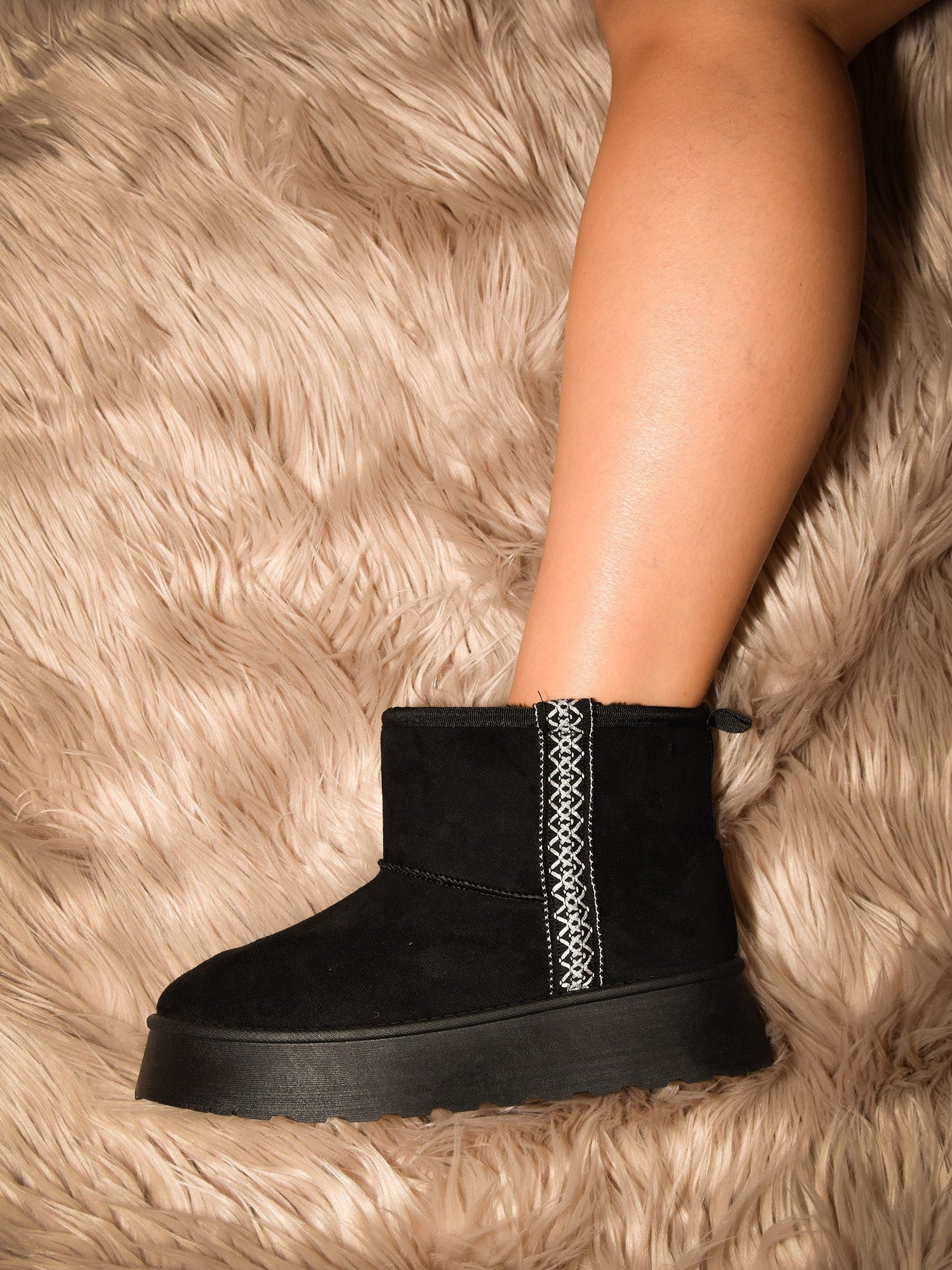 WILD DIVA Round Toe Platform Boots - Charming Charlie