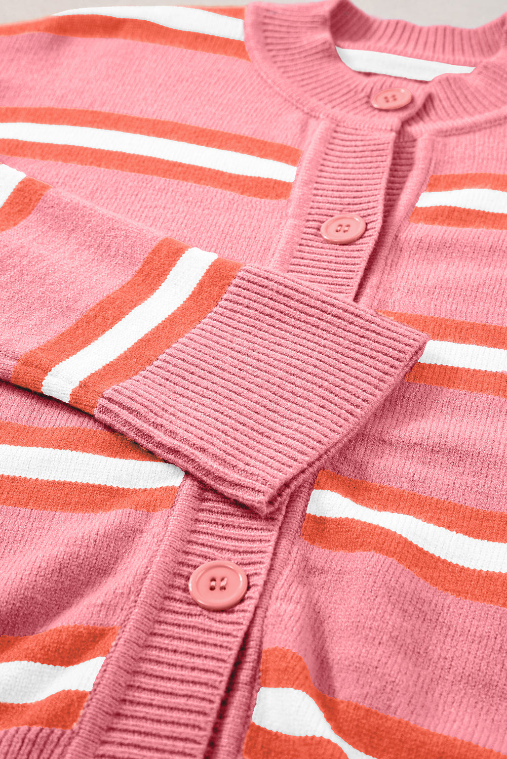 Striped Button Down Long Sleeve Cardigan - Charming Charlie