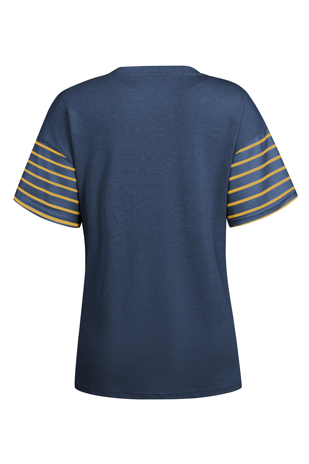 Striped Round Neck Short Sleeve T-Shirt - Charming Charlie