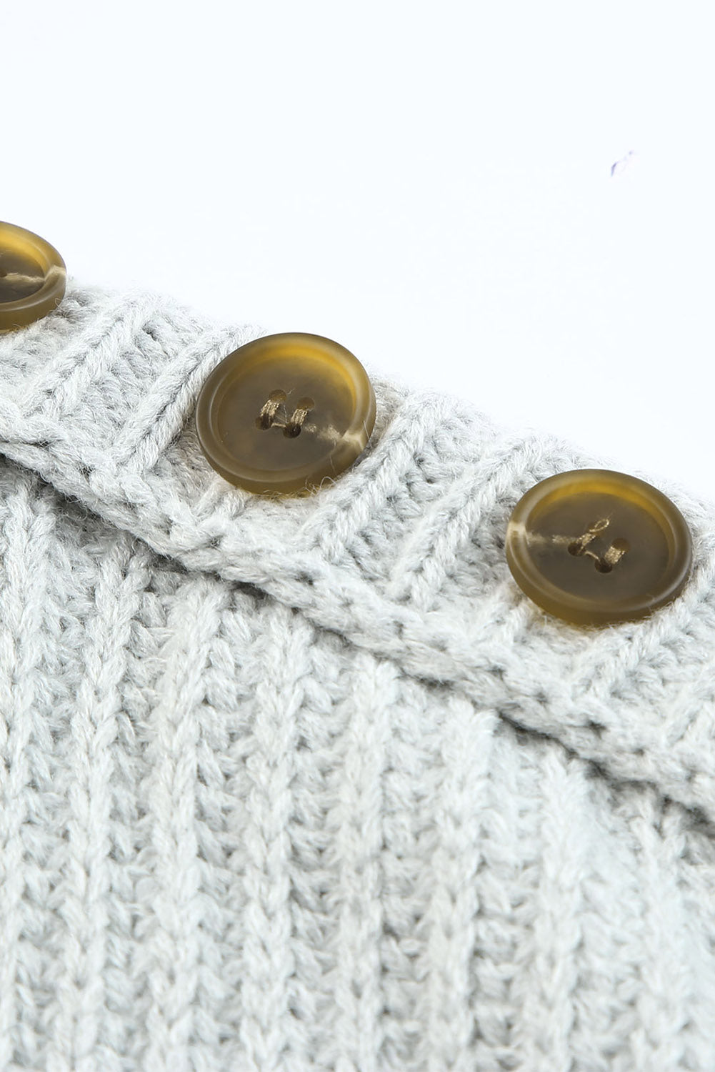 Side Slit Boat Neck Long Sleeve Sweater - Charming Charlie