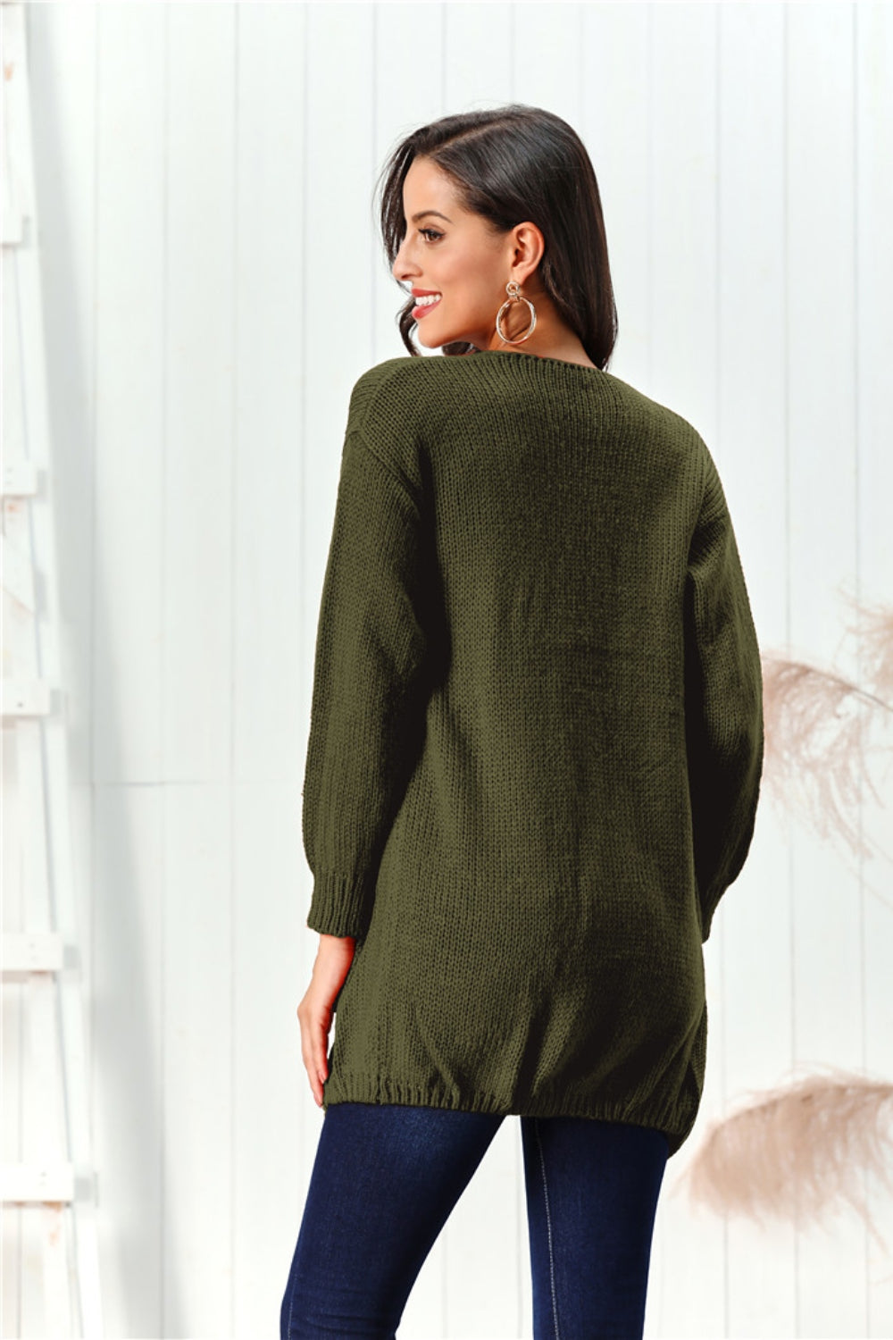 Open Front Long Sleeve Cardigan - Charming Charlie
