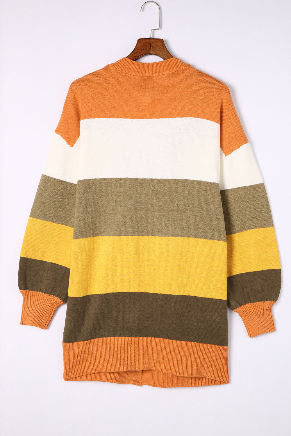 Open Front Color Block Cardigan - Charming Charlie