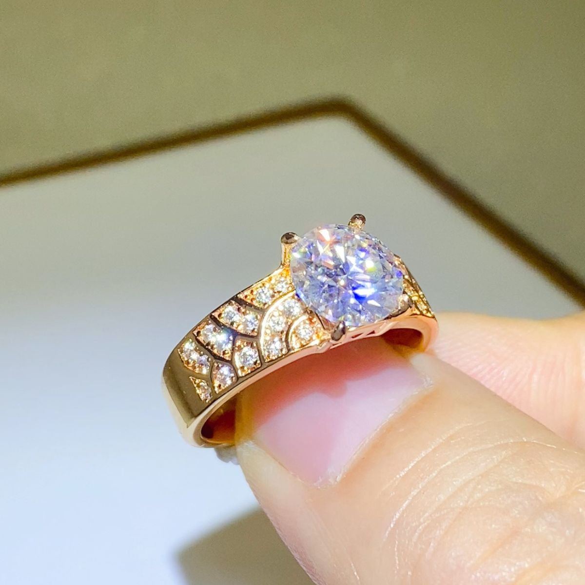 1.5 Carat 925 Sterling Silver Moissanite Ring - Charming Charlie