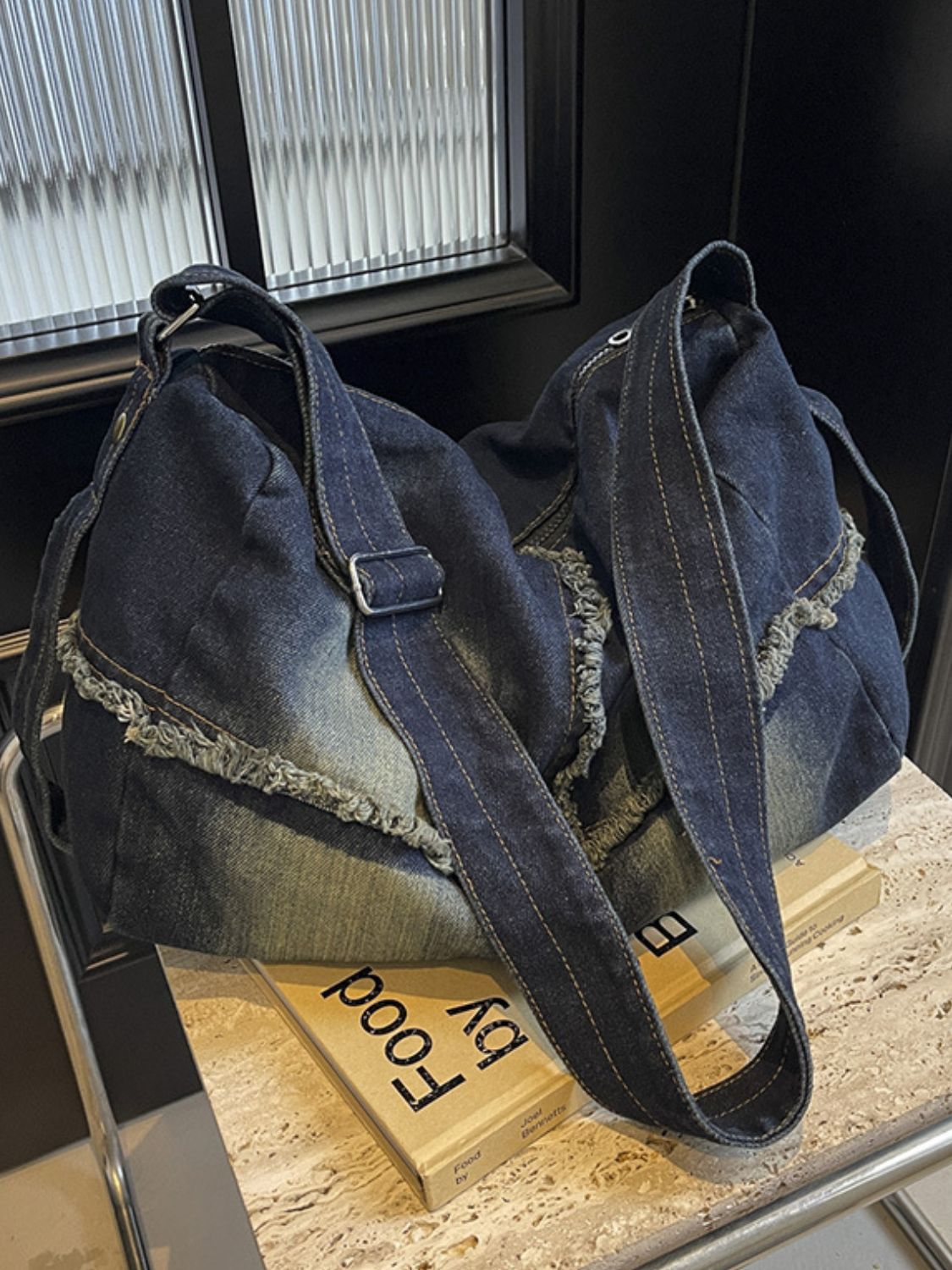Raw Hem Gradient Crossbody Bag - Charming Charlie