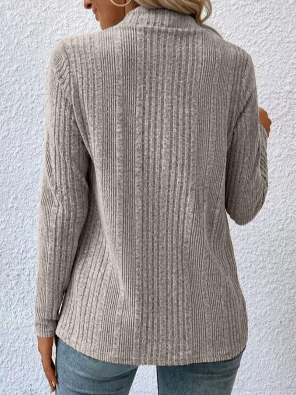 Full Size Open Front Long Sleeve Cardigan - Charming Charlie