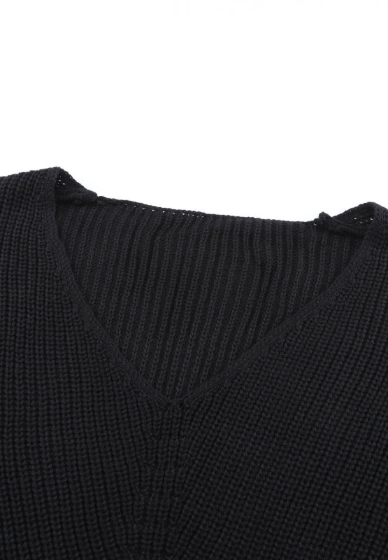 V-Neck Drop Shoulder Sweater - Charming Charlie