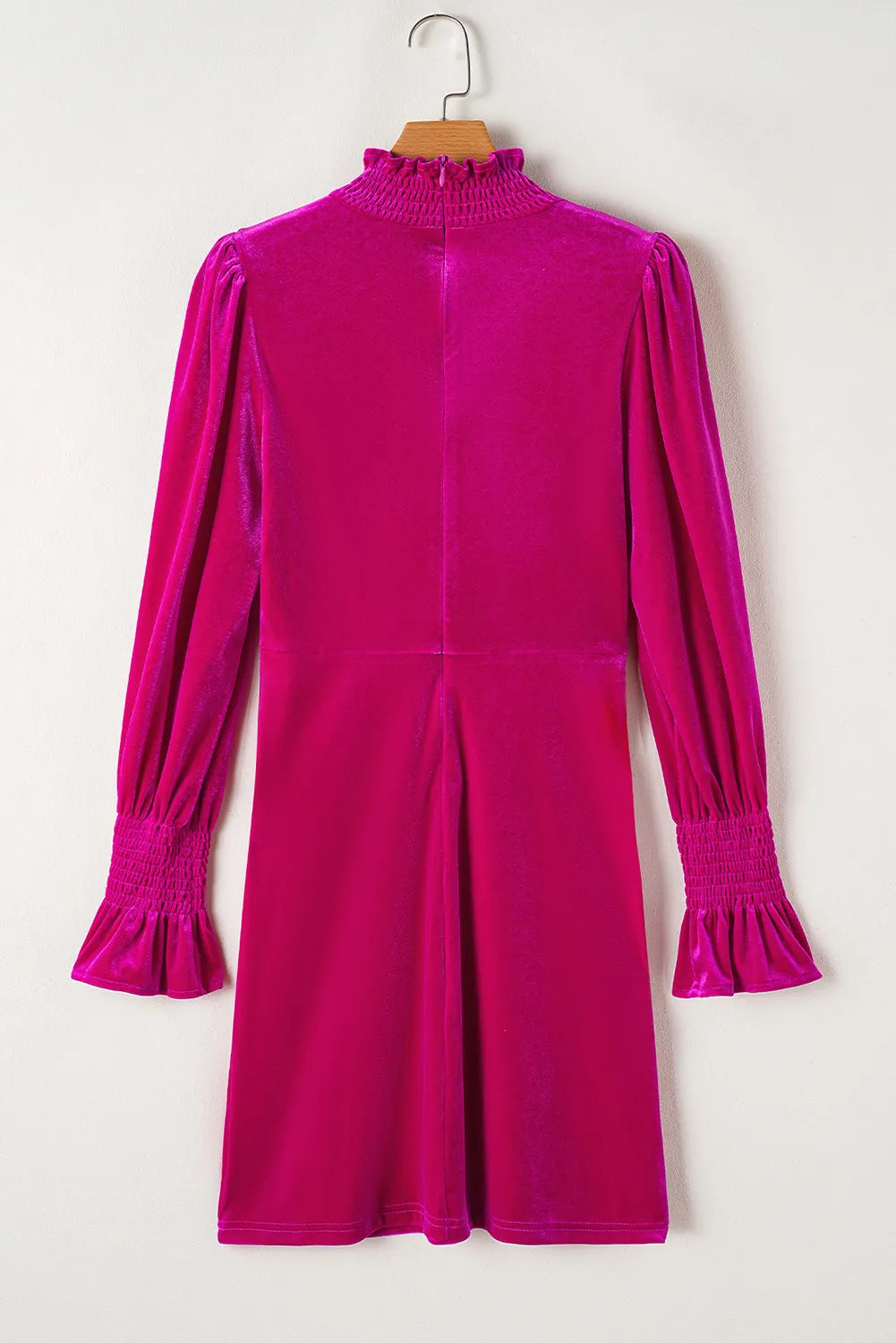 Frill Mock Neck Flounce Sleeve Mini Dress - Charming Charlie