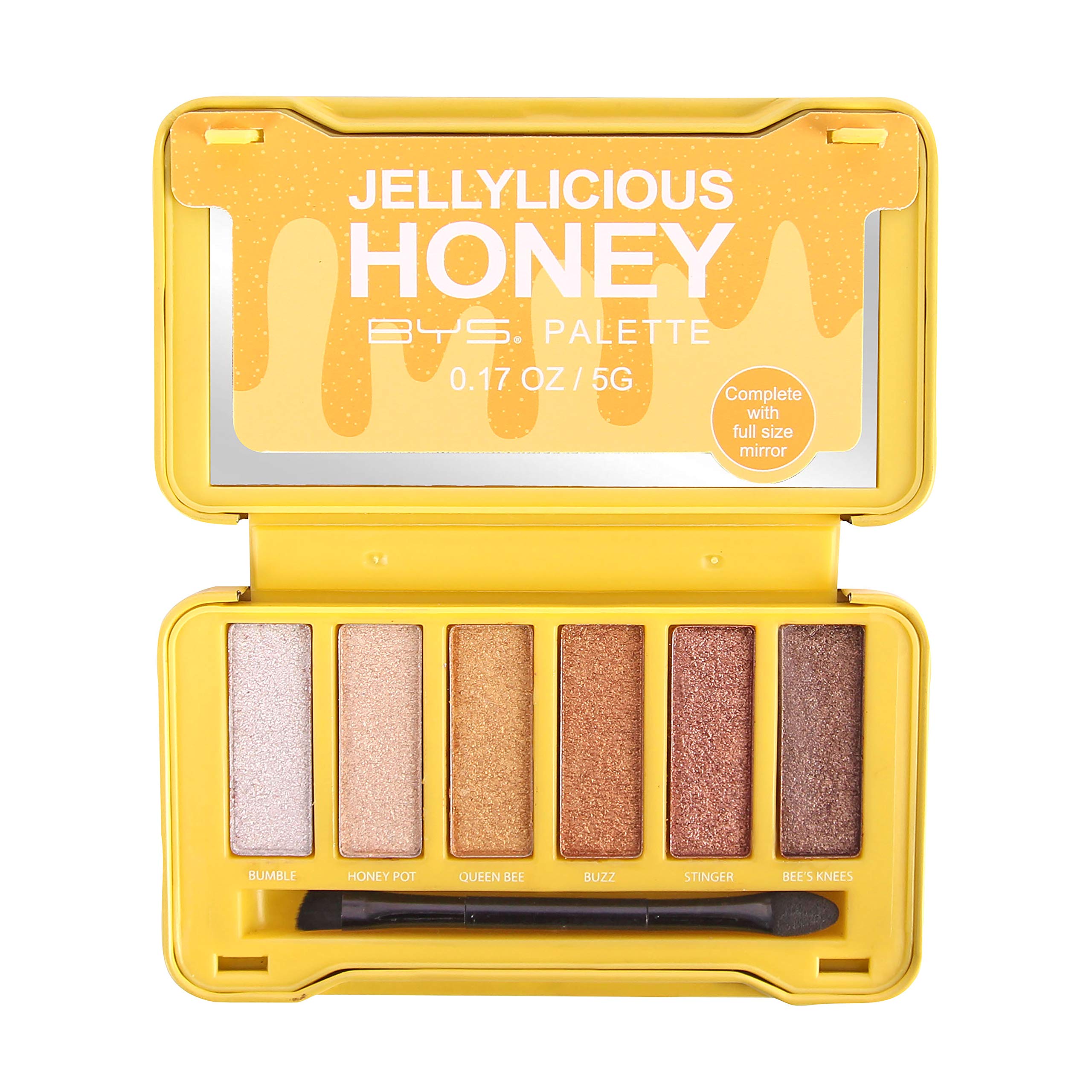 BYS On-The-Go Eyeshadow Palette,Six Shades with Mirror and Applicator - Charming Charlie