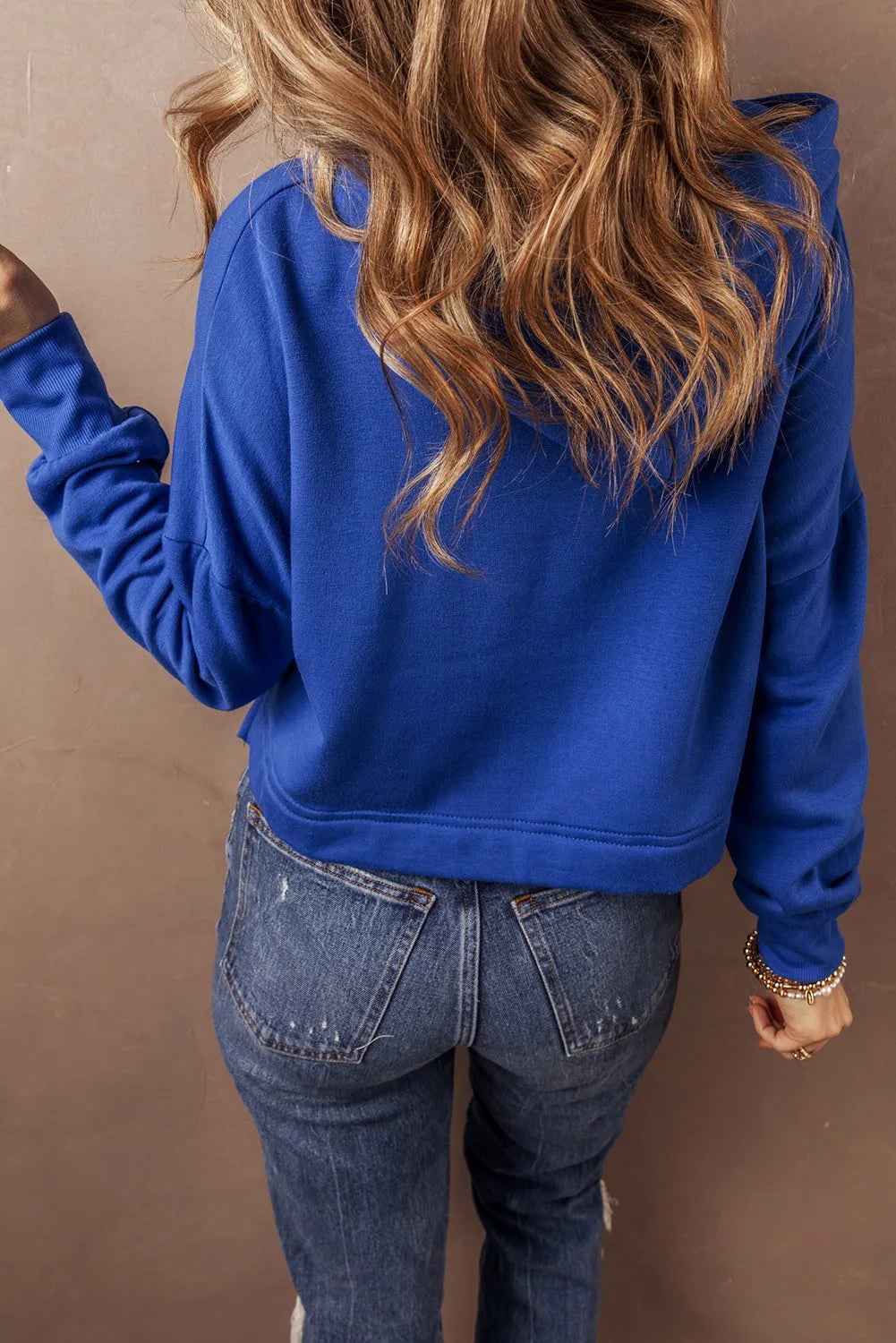GAME DAY Drawstring Long Sleeve Hoodie - Charming Charlie