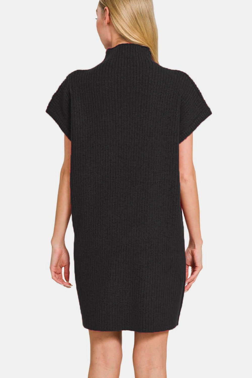 Zenana Short Sleeve Sweater Mini Dress - Charming Charlie