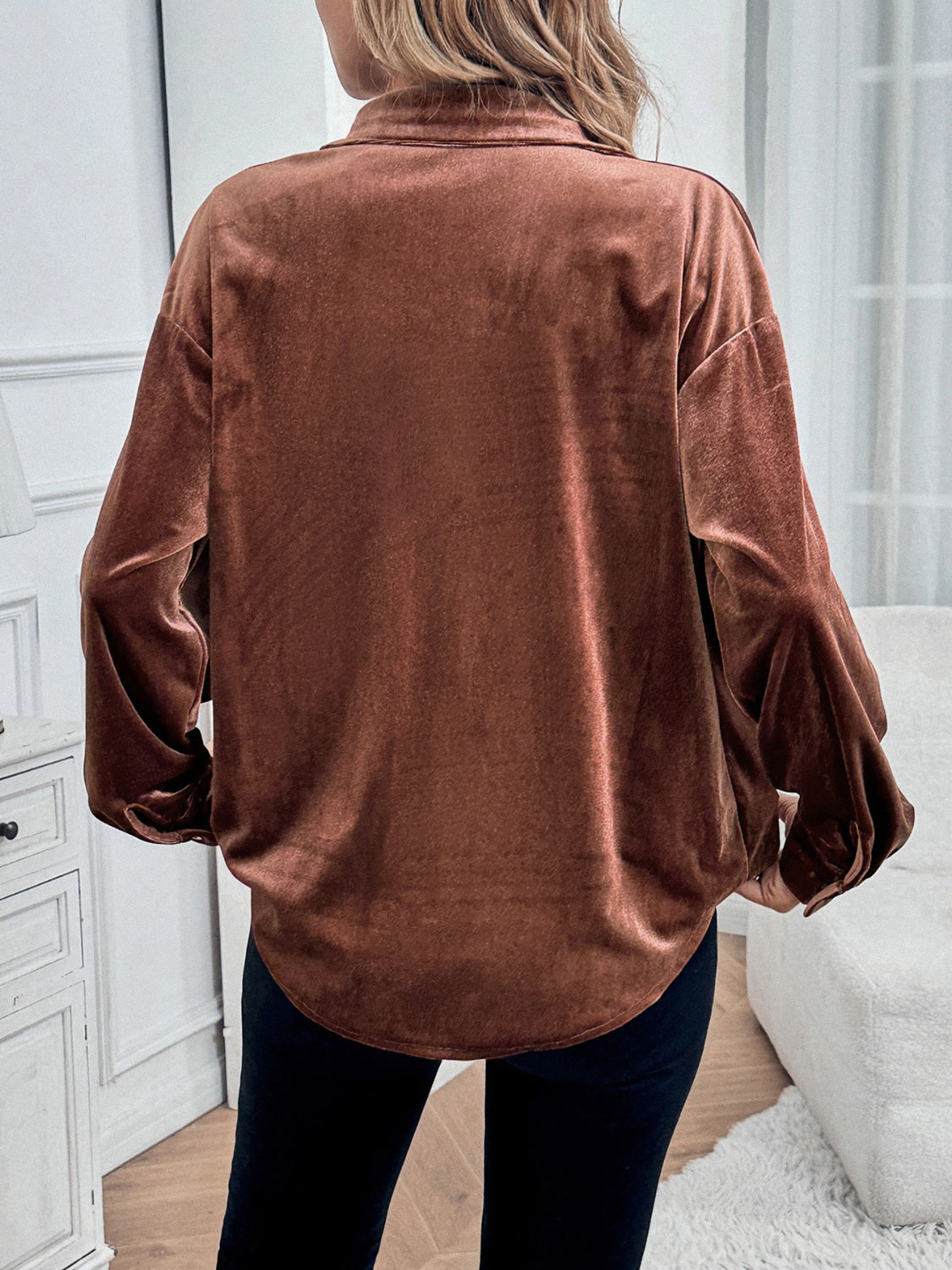 Button Up Long Sleeve Shirt - Charming Charlie