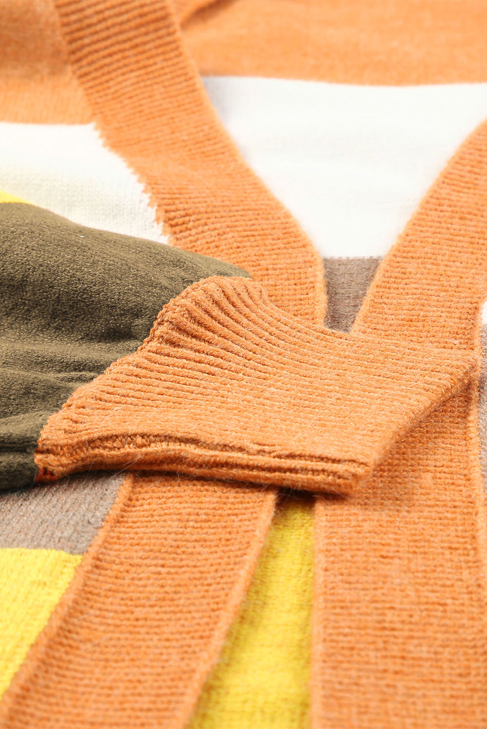 Open Front Color Block Cardigan - Charming Charlie
