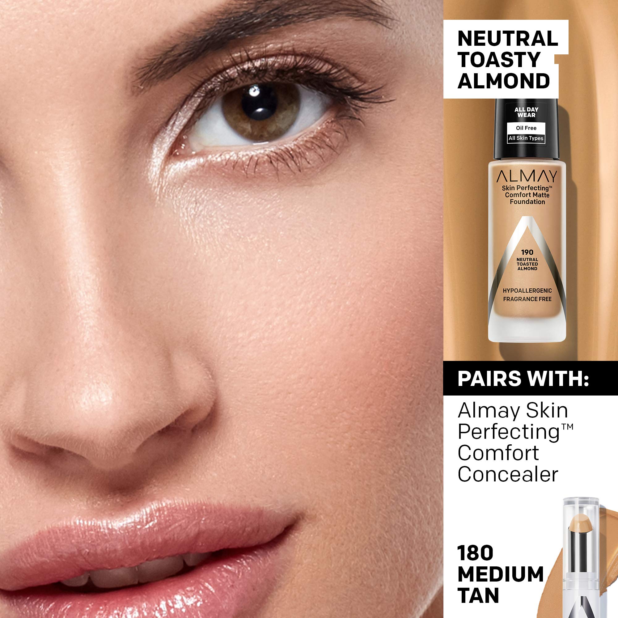 ALMAY Almay skin perfecting comfort matte foundation 1 Fluid Ounce - Charming Charlie