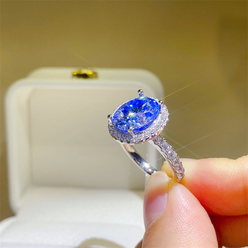 5 Carat Moissanite 925 Sterling Silver Ring - Charming Charlie