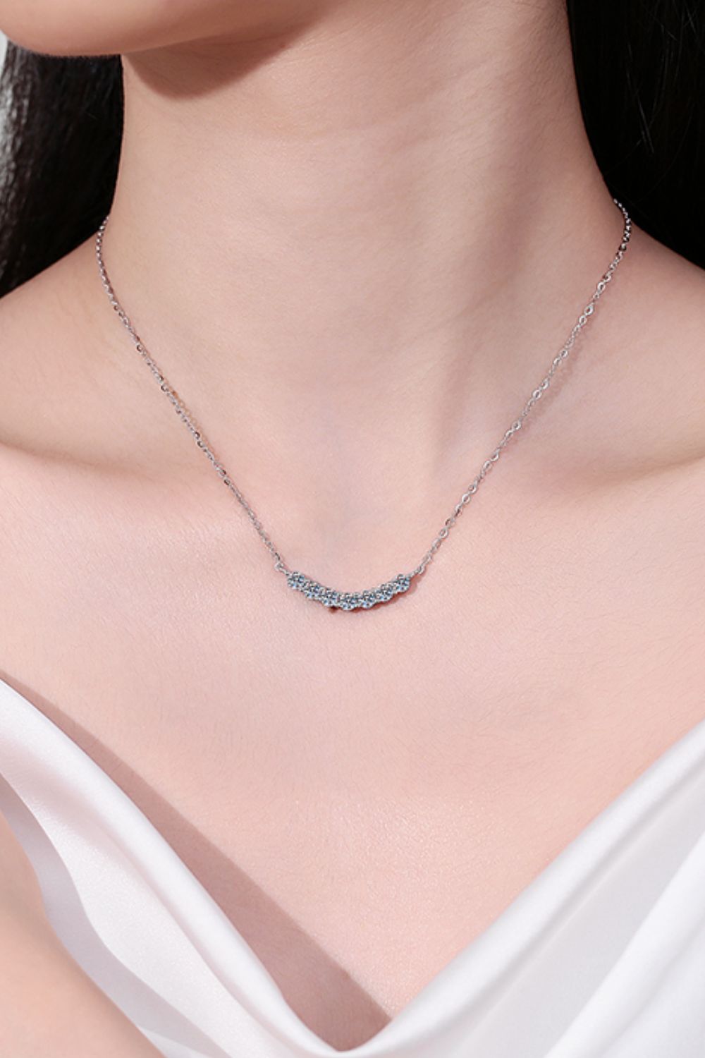 1.4 Carat Moissanite 925 Sterling Silver Necklace - Charming Charlie
