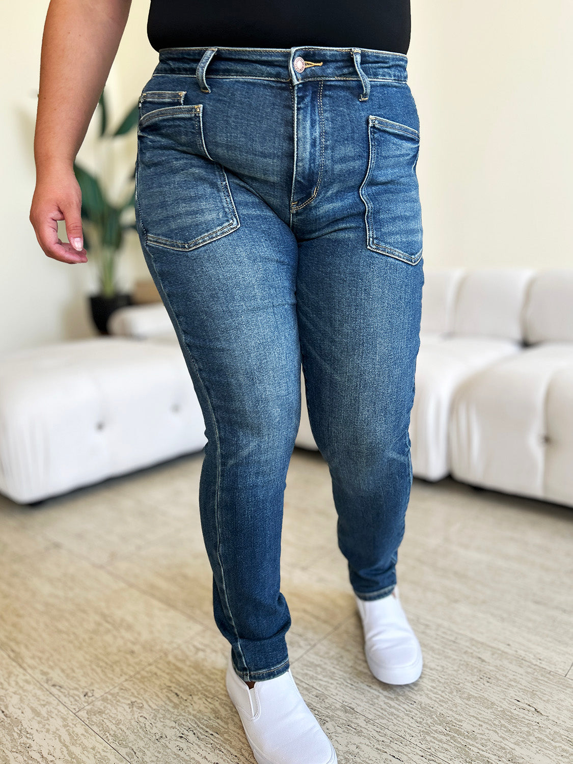 Judy Blue Full Size High Waist Skinny Jeans - Charming Charlie