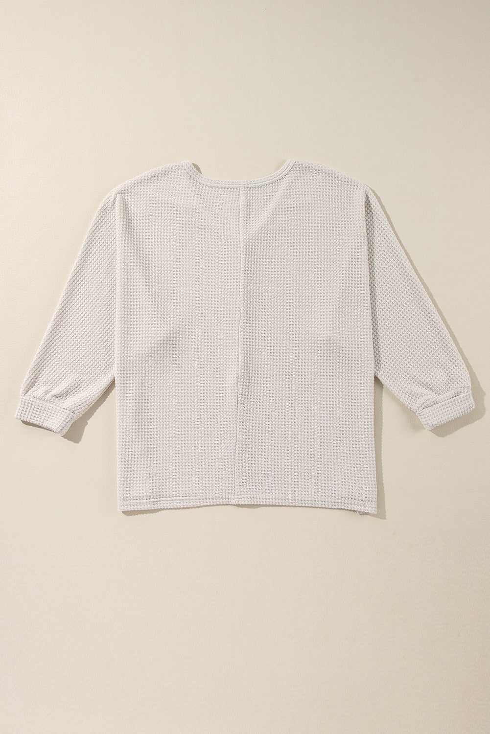 Side Slit V-Neck Long Sleeve Top - Charming Charlie