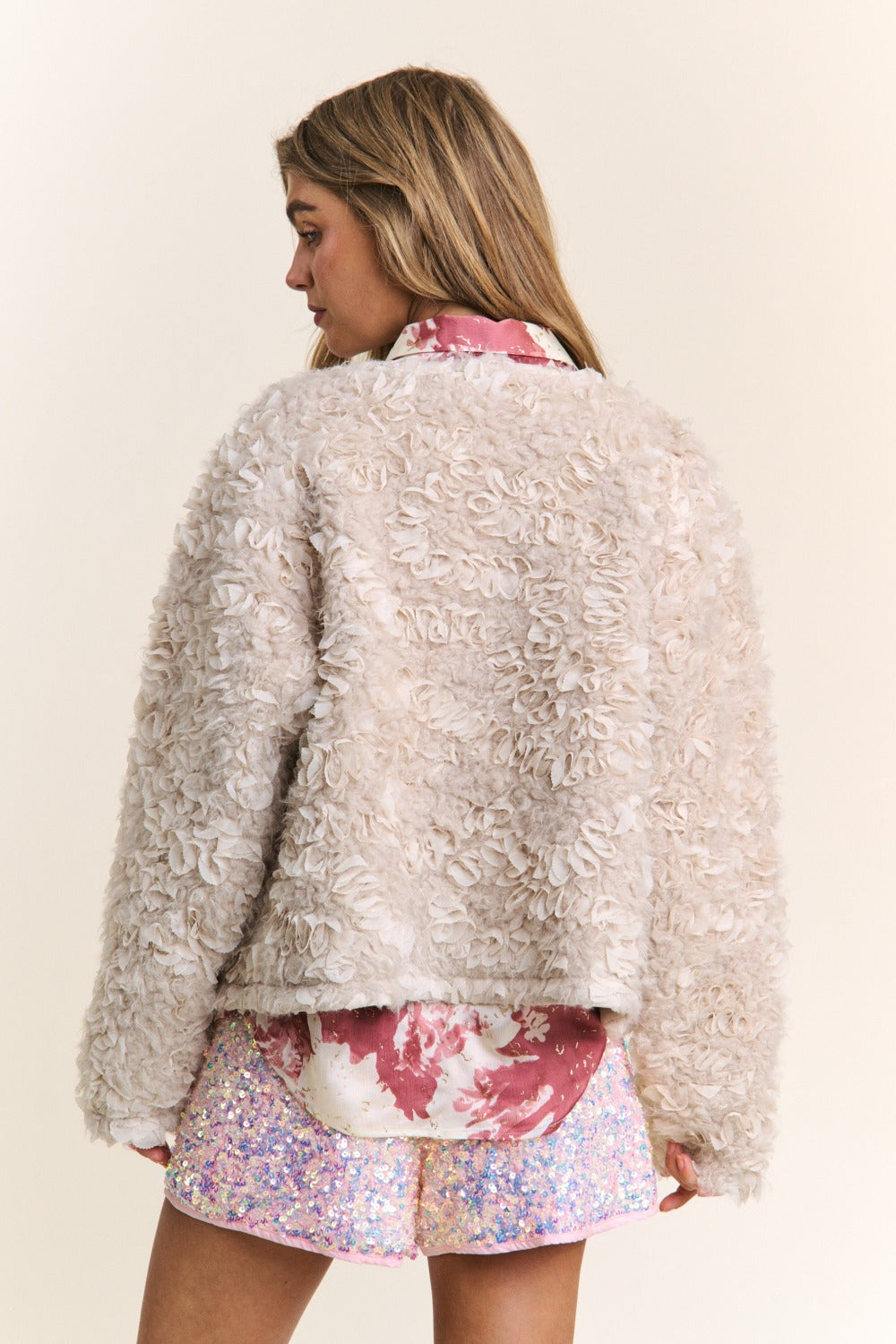 J.NNA Mixed Fabric Chic Jacket - Charming Charlie