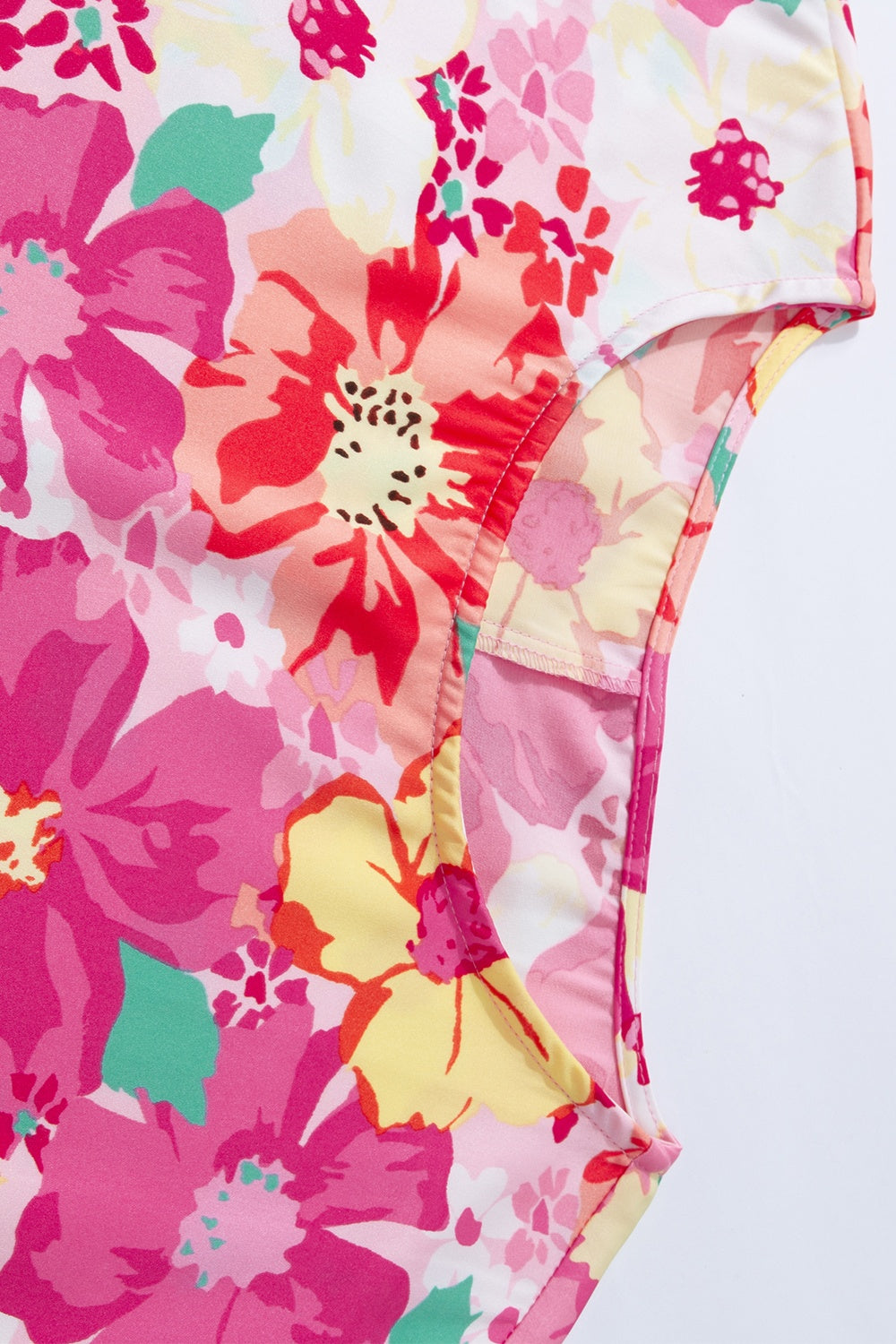 Printed Round Neck Half Sleeve Blouse - Charming Charlie