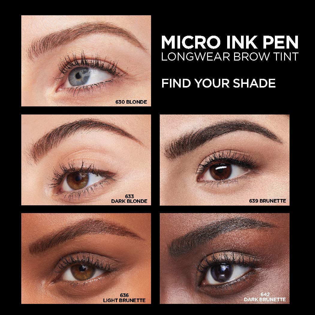 L'Oreal Paris Brow Stylist Micro Ink Pen by Brow Stylist, Up to 48HR Wear - Charming Charlie