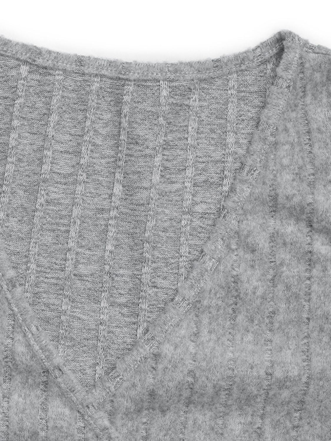 Perfee Surplice Long Sleeve T-Shirt - Charming Charlie
